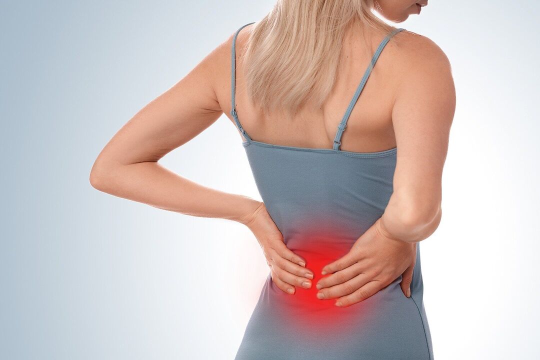 pian ar ais sa réigiún lumbar
